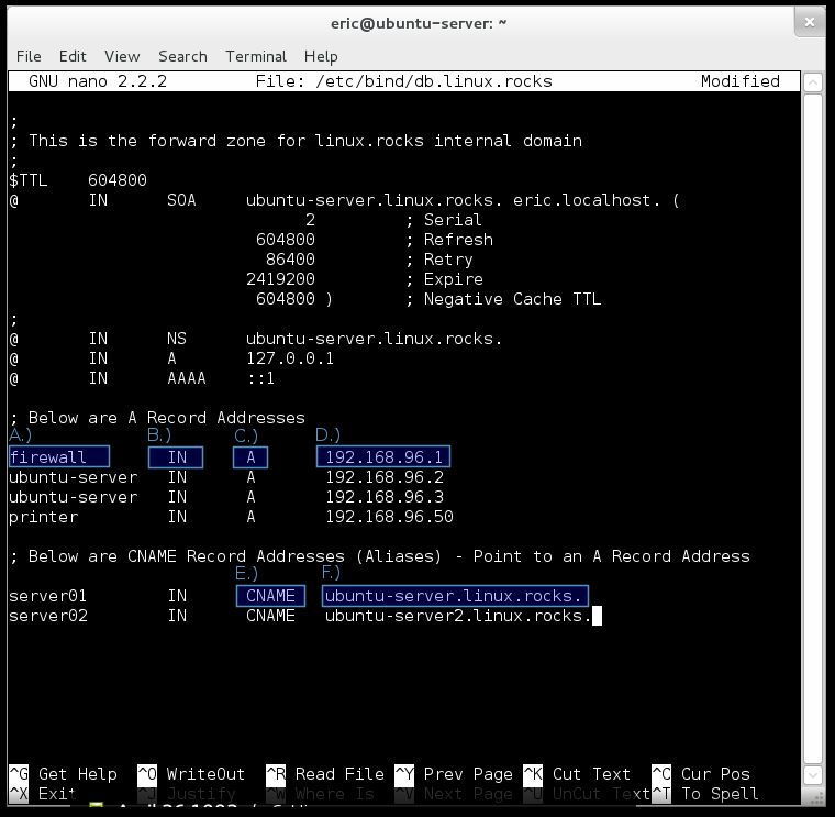 Bind9 Forward Zone Record Breakdown